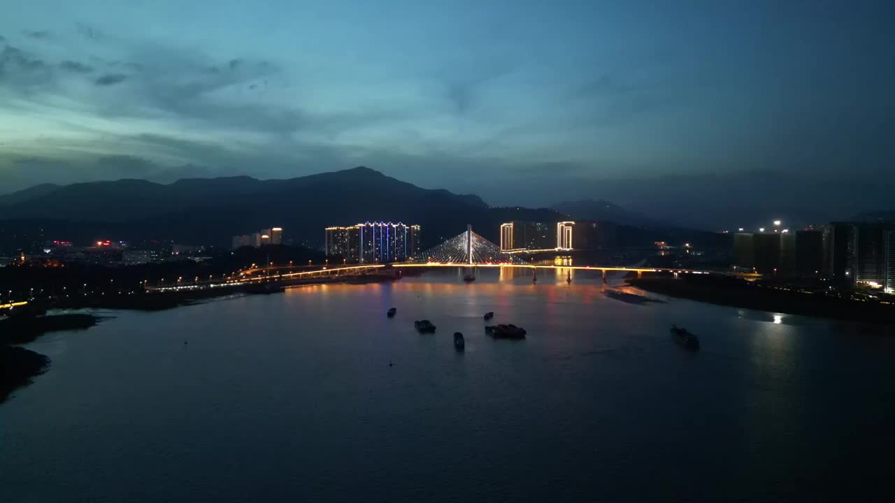 温州江滨路夜景视频下载