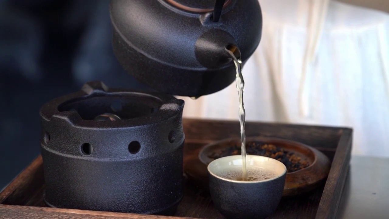 4K茶道茶文化泡茶茶叶视频素材