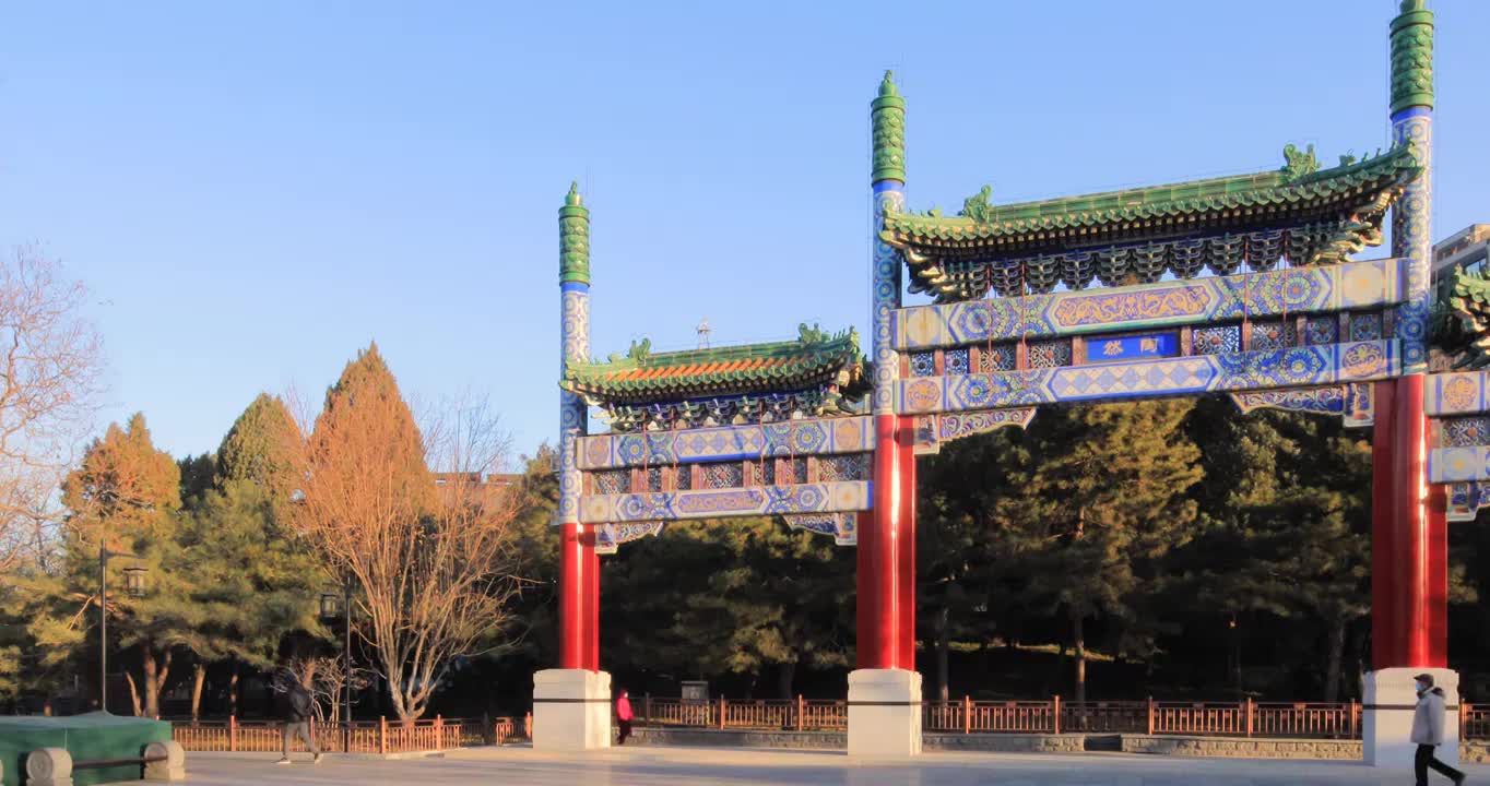 北京陶然亭公园4K移轴拍摄视频下载