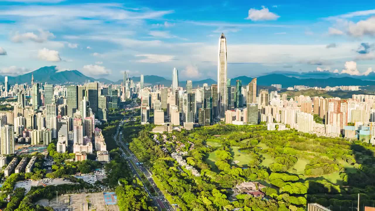 4K深圳宣传片生态航拍视频素材