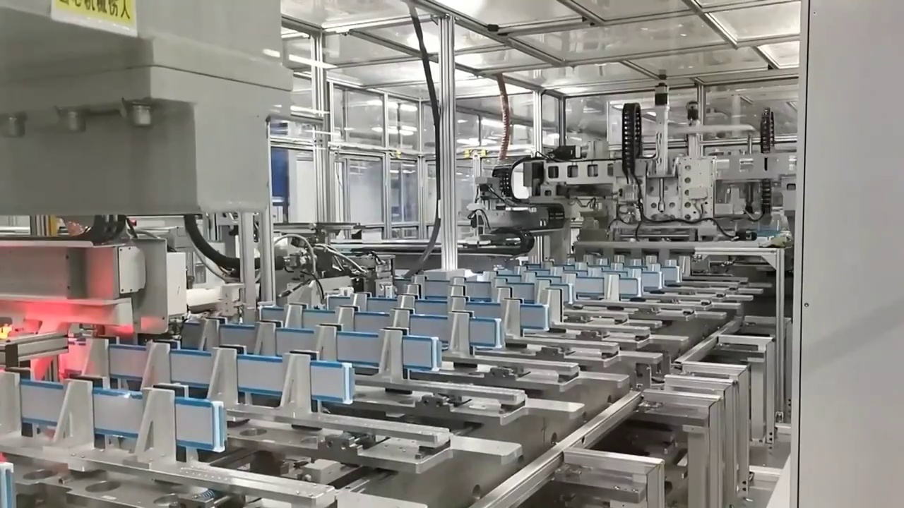 中国现代化工厂的高科技自动化流水线生产线（选编）视频素材
