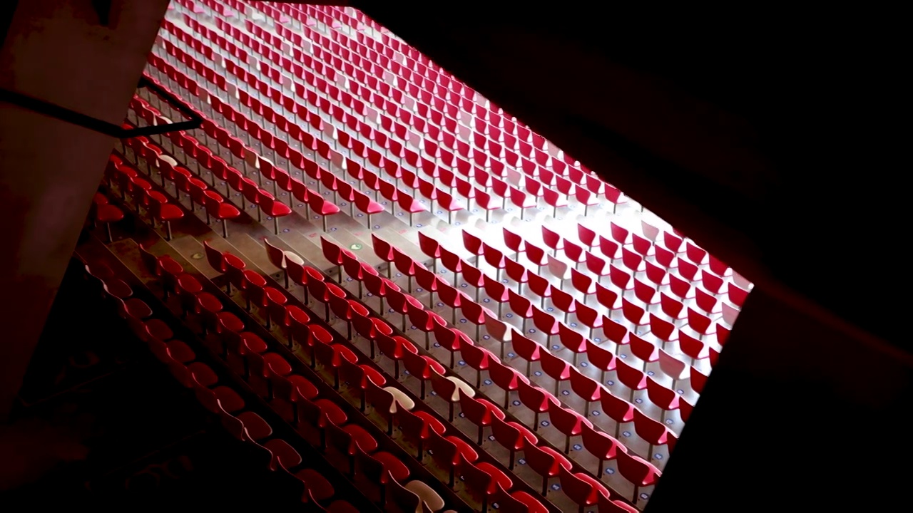 北京鸟巢国家体育场看台的座椅视频下载
