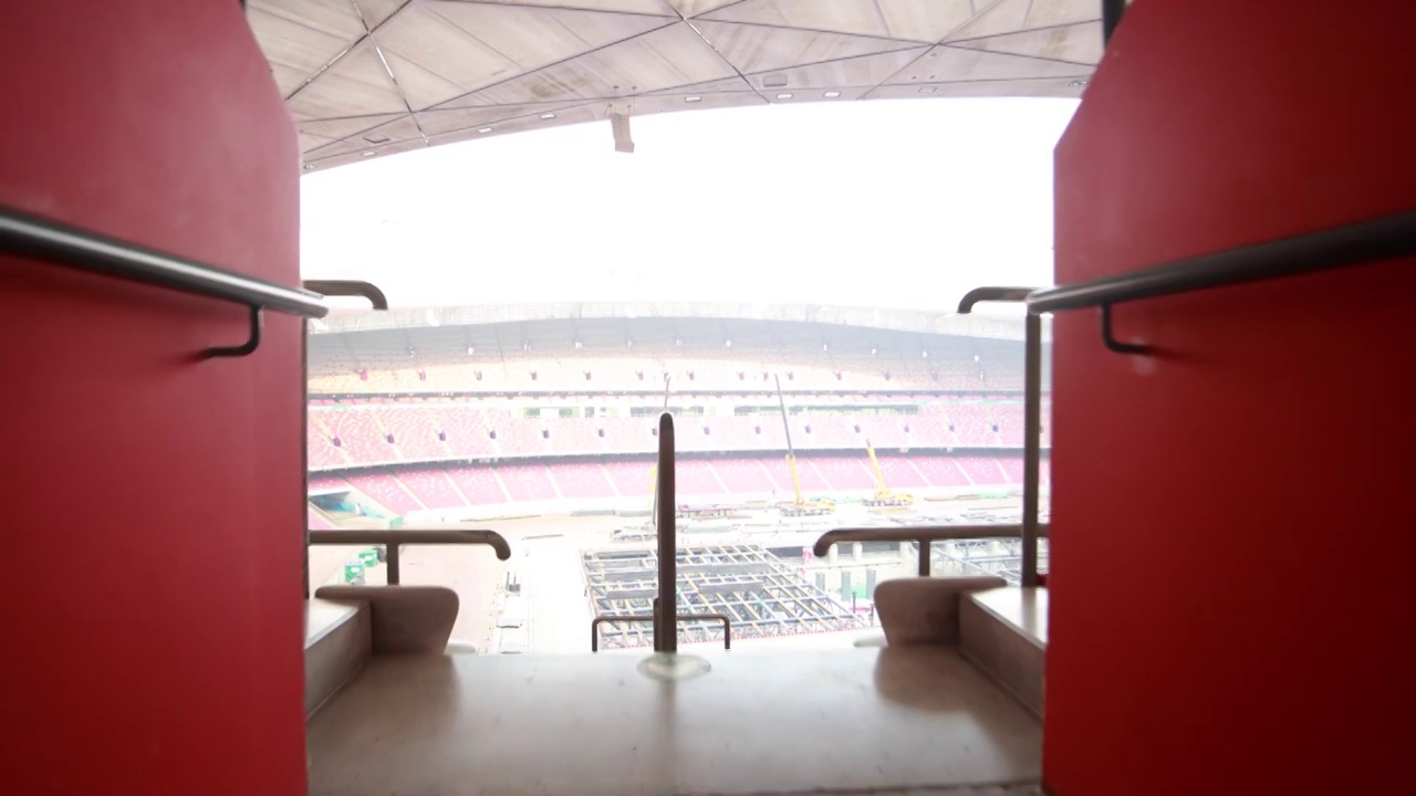 北京鸟巢体育场的入口与出口视频下载