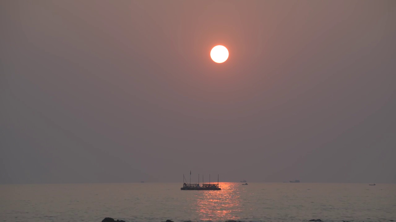 海上日落视频素材