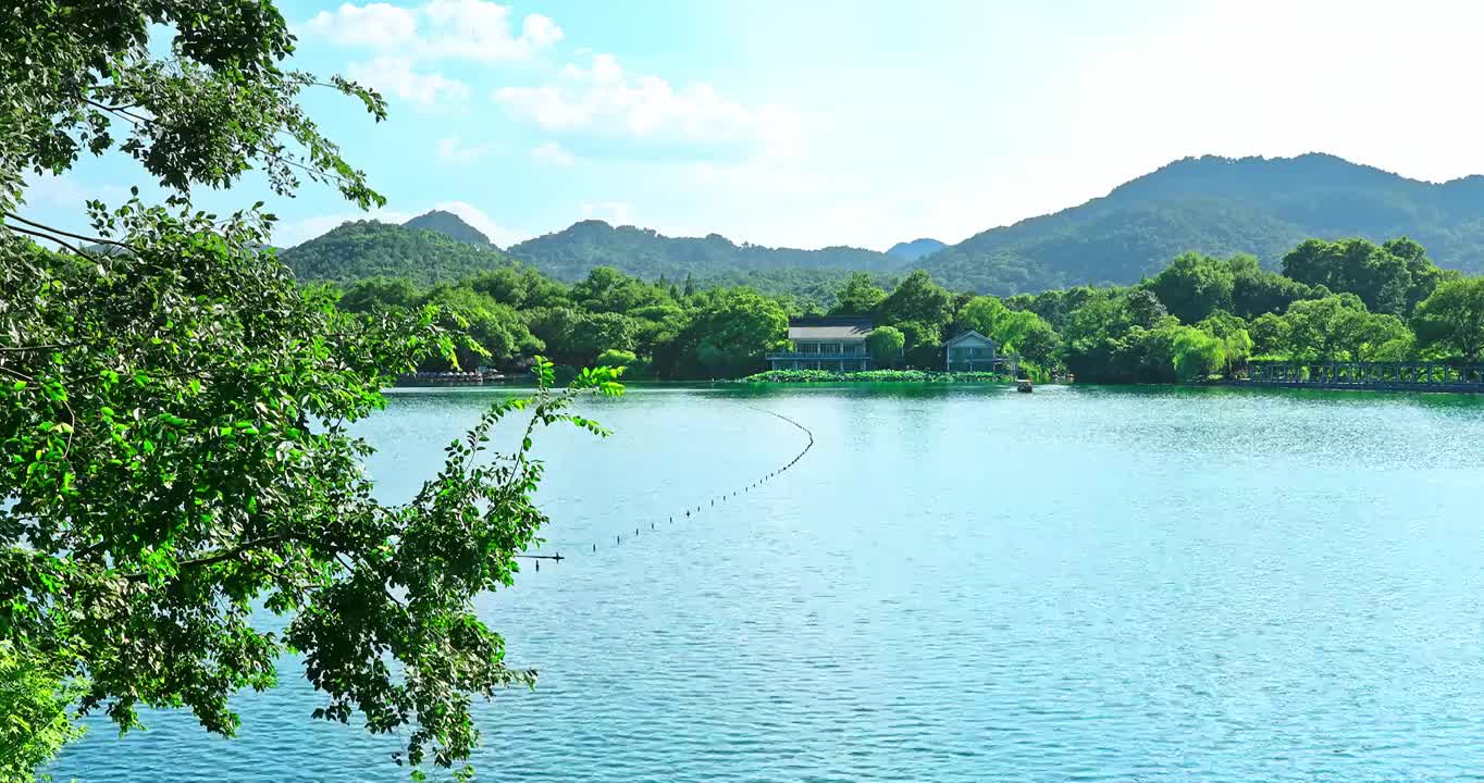 中国杭州西湖风光视频素材