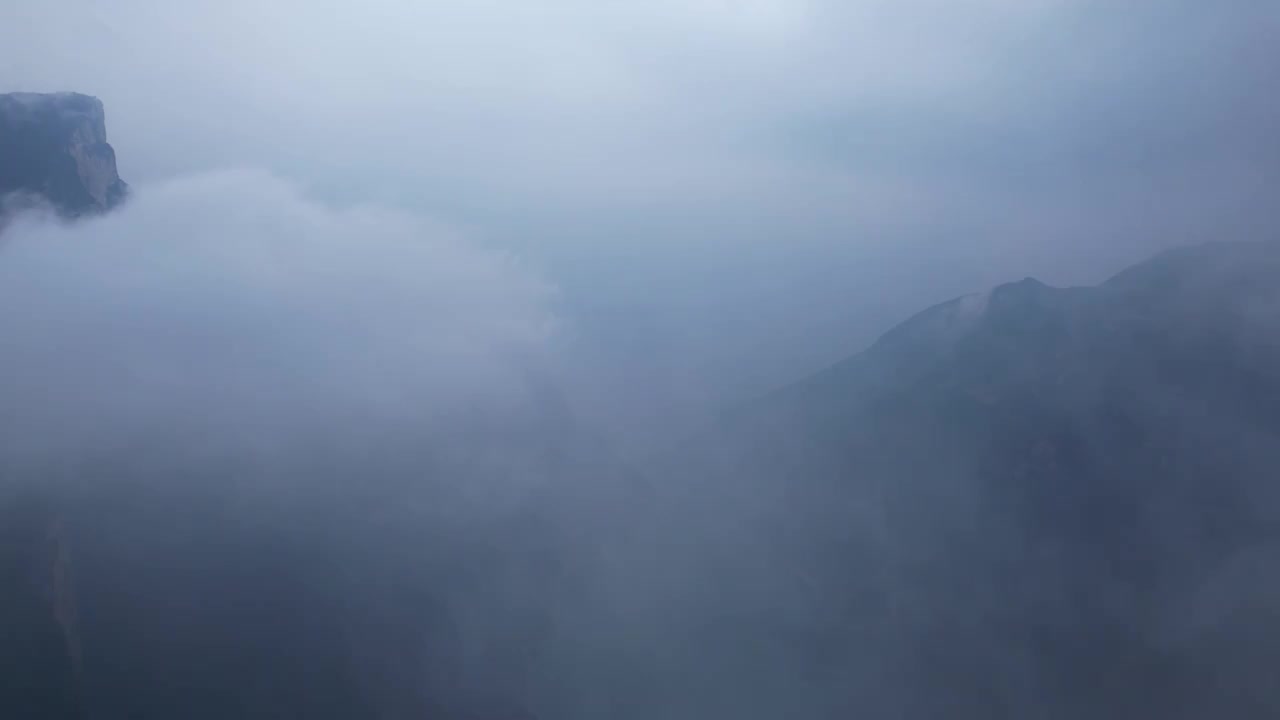 自然风景震撼长江风光云雾缭绕航拍视频视频下载