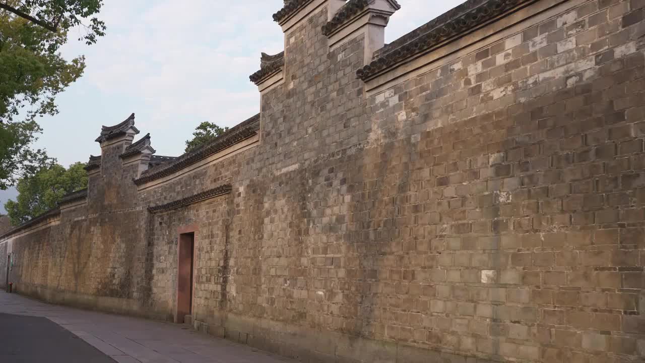 慈溪古镇建筑外墙视频下载