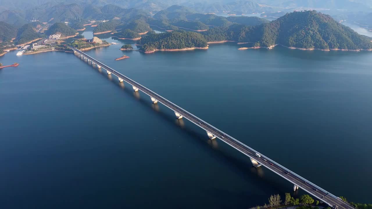 4K航拍杭州千岛湖5A景区视频视频下载