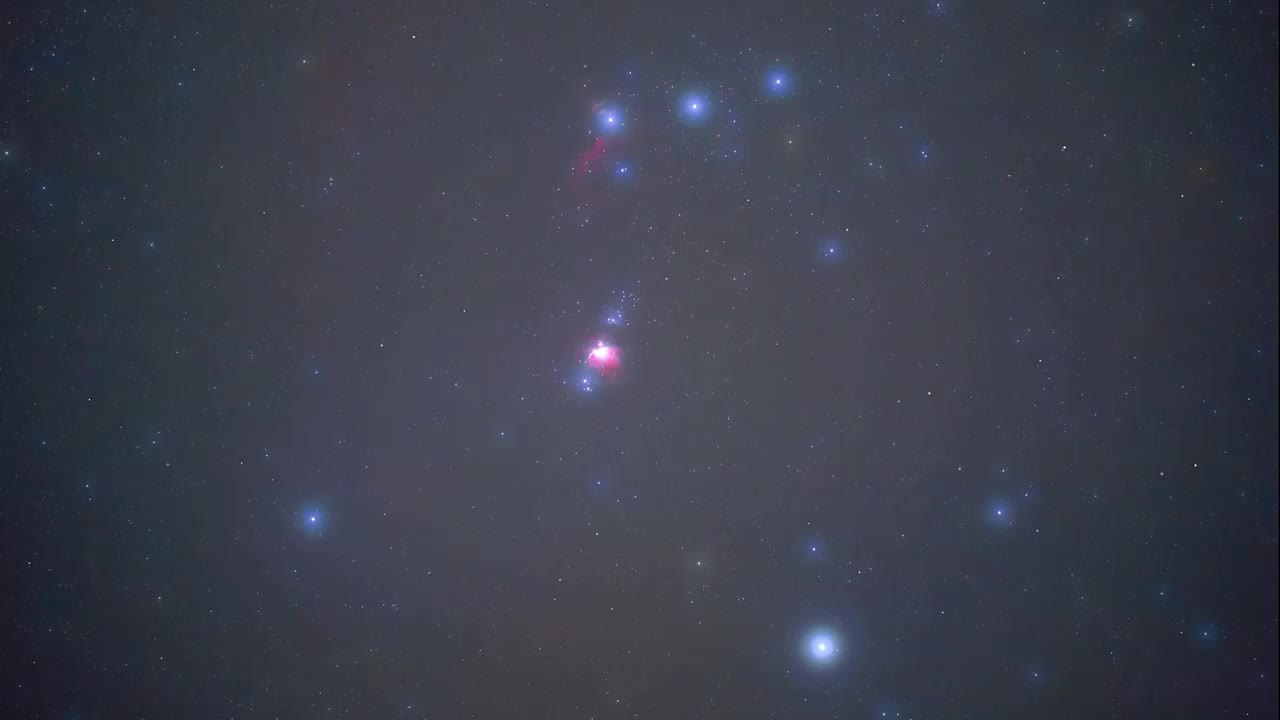 猎户座星云与太空探索-粒子特效视频素材