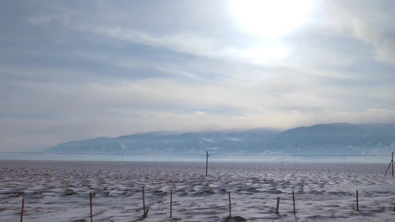 旅拍新疆天山戈壁冰雪视频下载