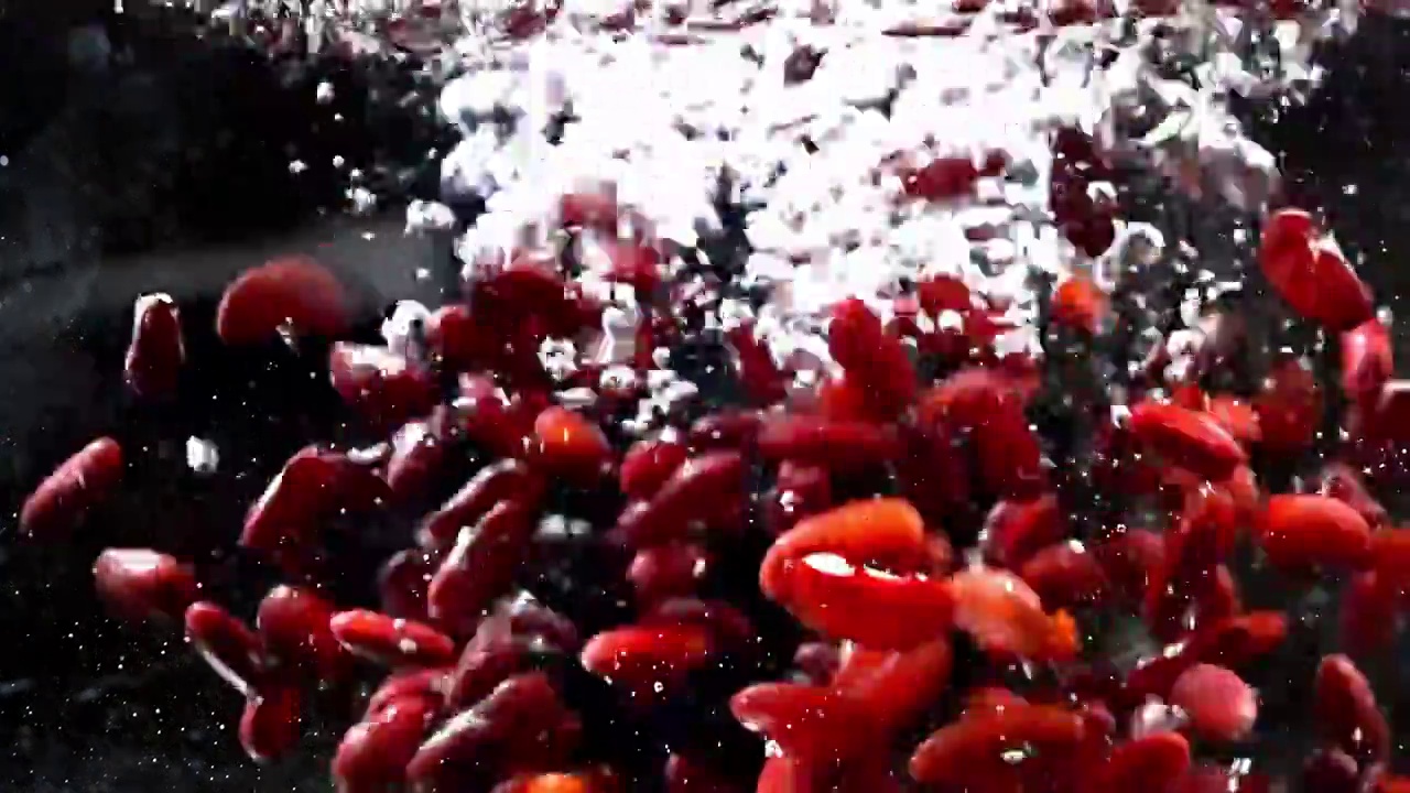 美食粮食红豆红腰豆展示视频下载