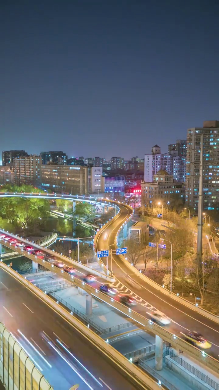 北京东直门北桥道路交通视频素材