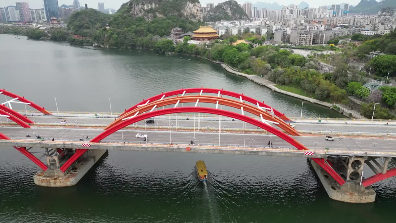 柳州文惠桥航拍视频下载