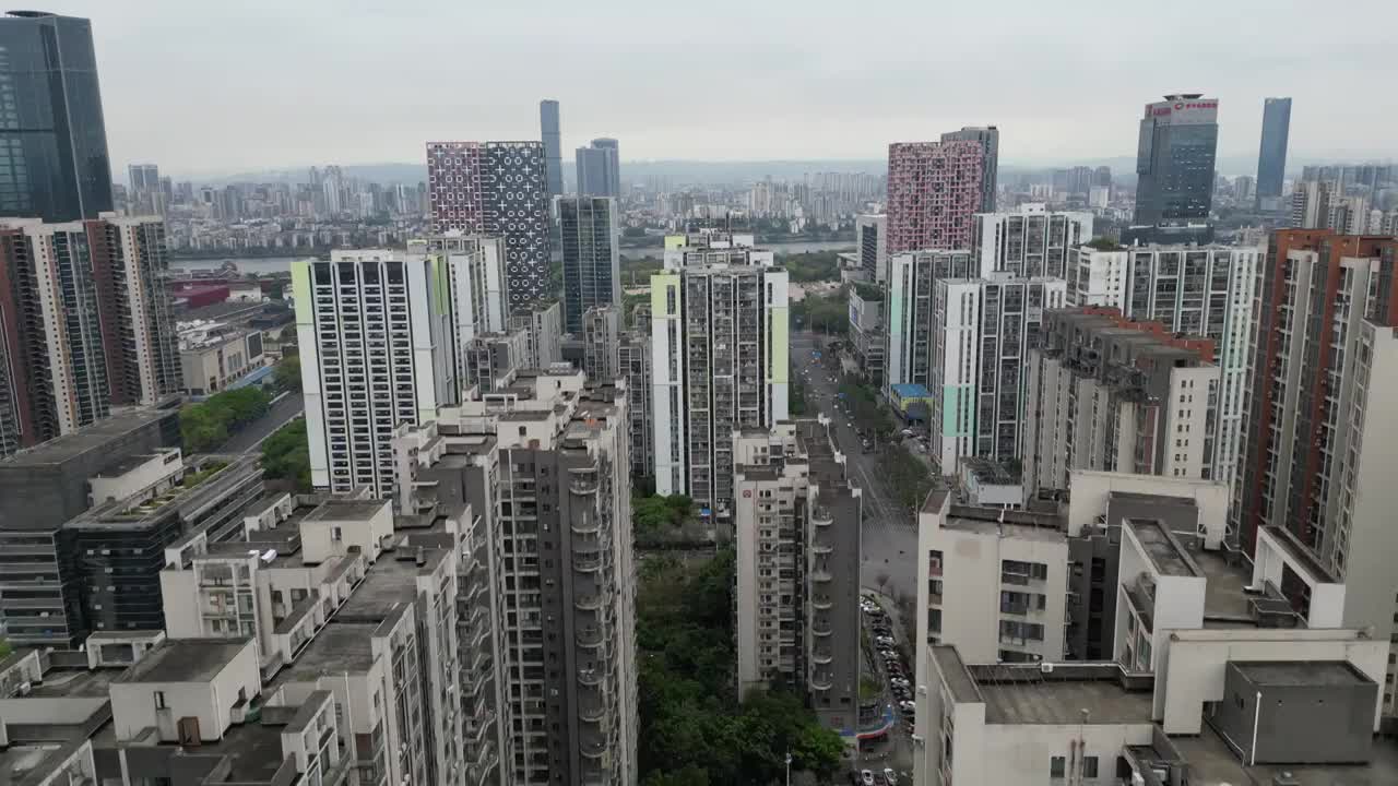 柳州城市建筑房地产交通视频下载