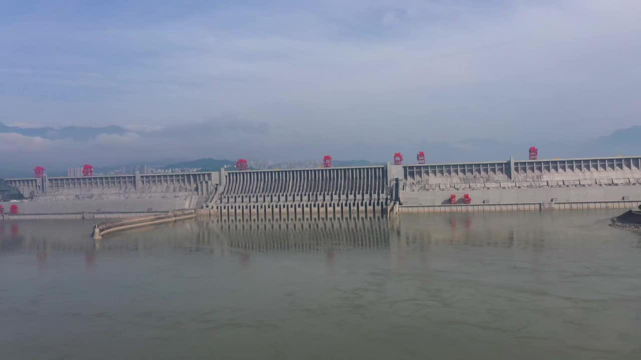 航拍三峡大坝（六）视频下载