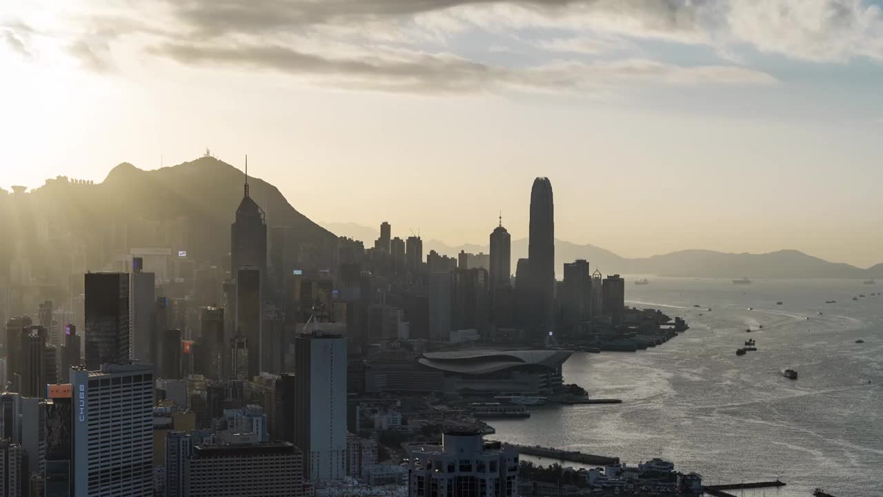 香港城市风光延时视频下载