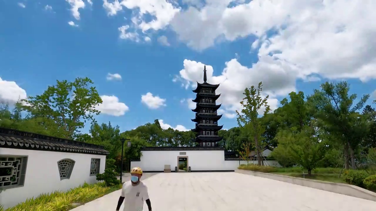 江南园林建筑延时视频视频素材