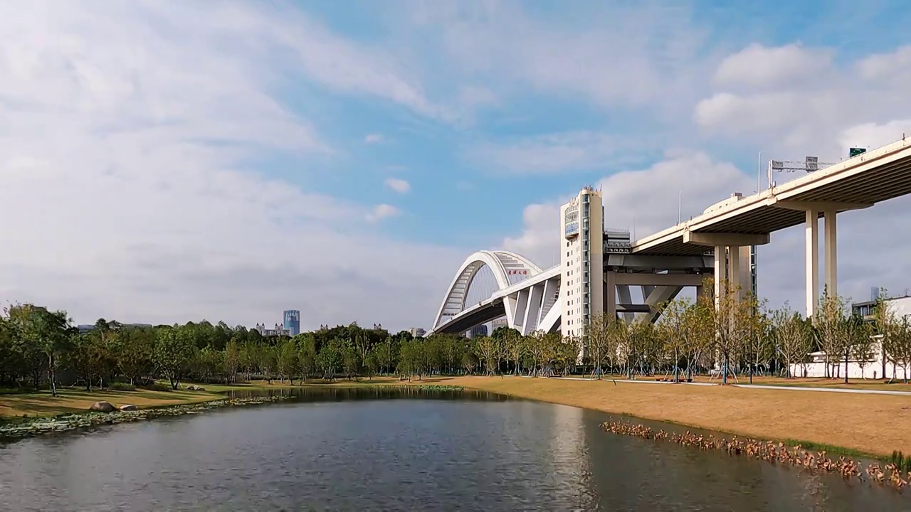 上海卢浦大桥延时视频视频下载