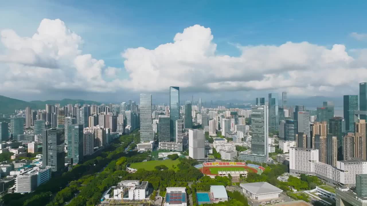 城市风景高楼大厦建筑视频下载