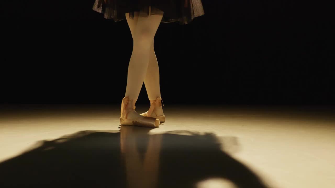 芭蕾舞者的脚步动作视频下载