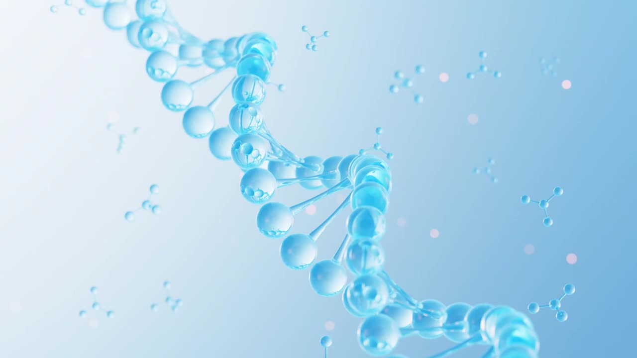 DNA 与分子结构动画视频素材