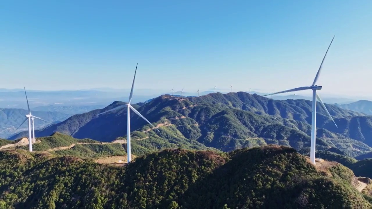 风力发电 环保 能源 可再生视频素材