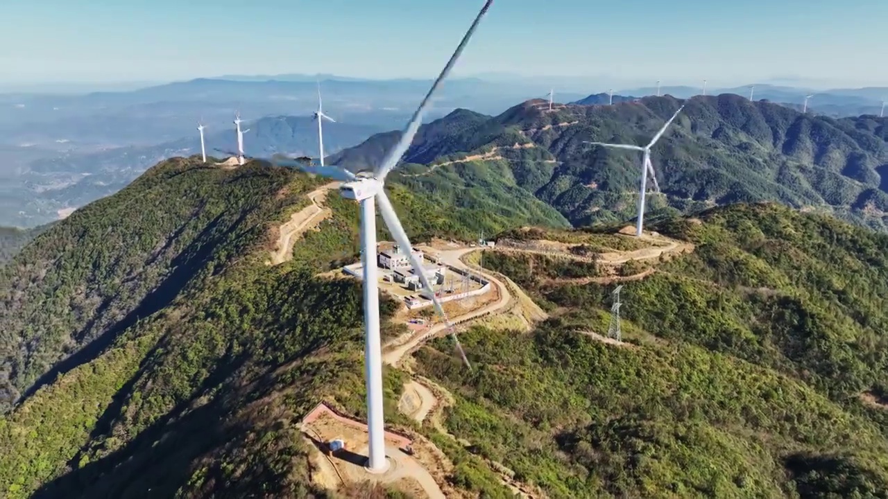 风力发电可持续能源视频素材