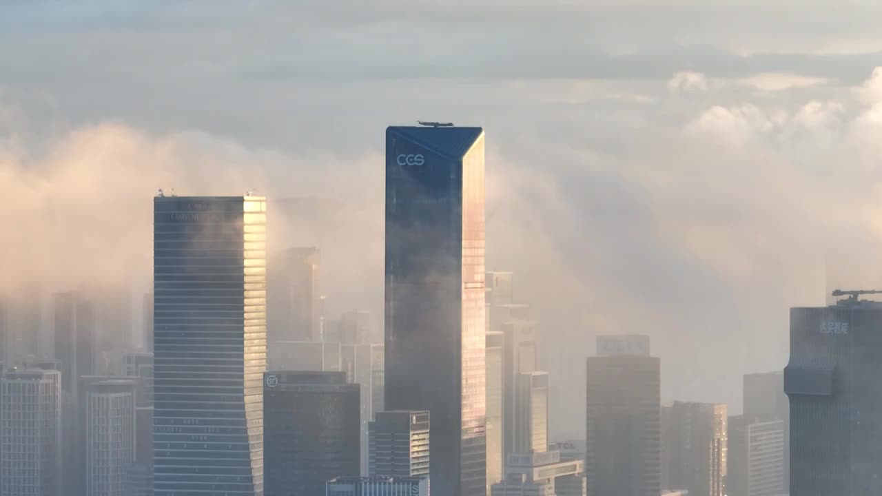现代城市高楼大厦建筑风景视频下载