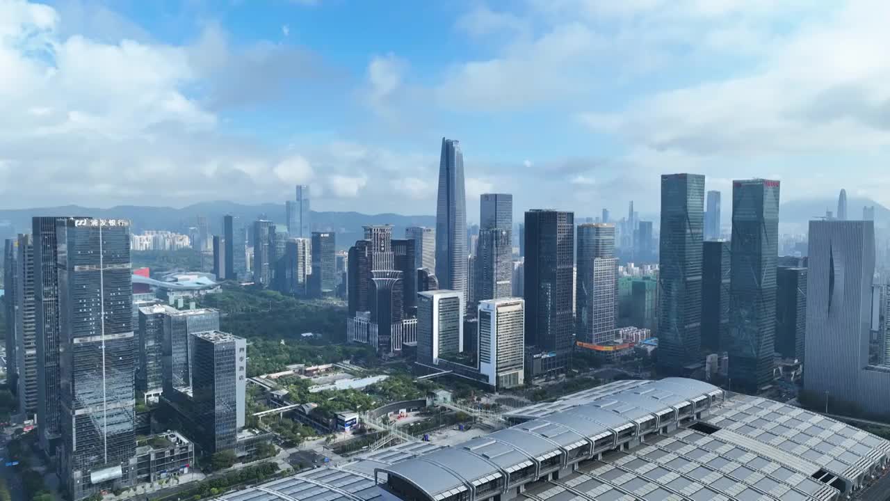 现代城市高楼大厦建筑风景视频下载