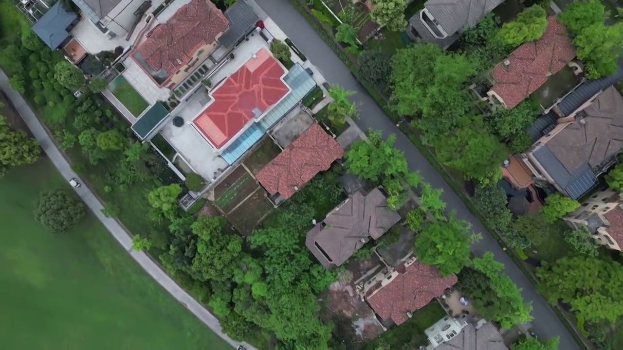 独栋别墅 高尔夫球场视频素材