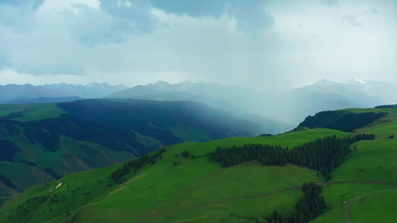 美丽的新疆喀拉峻草原视频下载