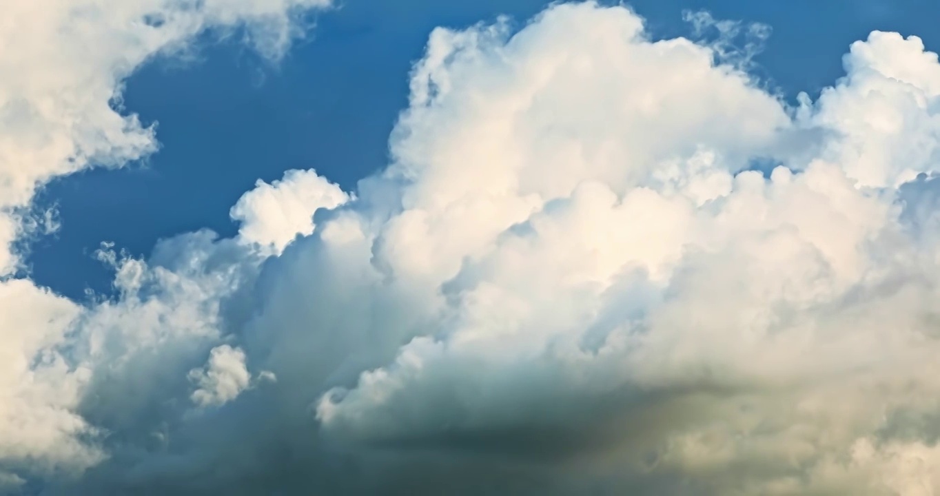 蓝天上的云景视频素材