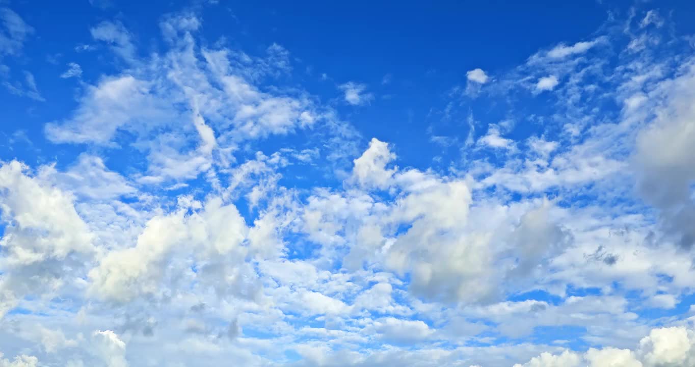 蓝天上的云景视频素材