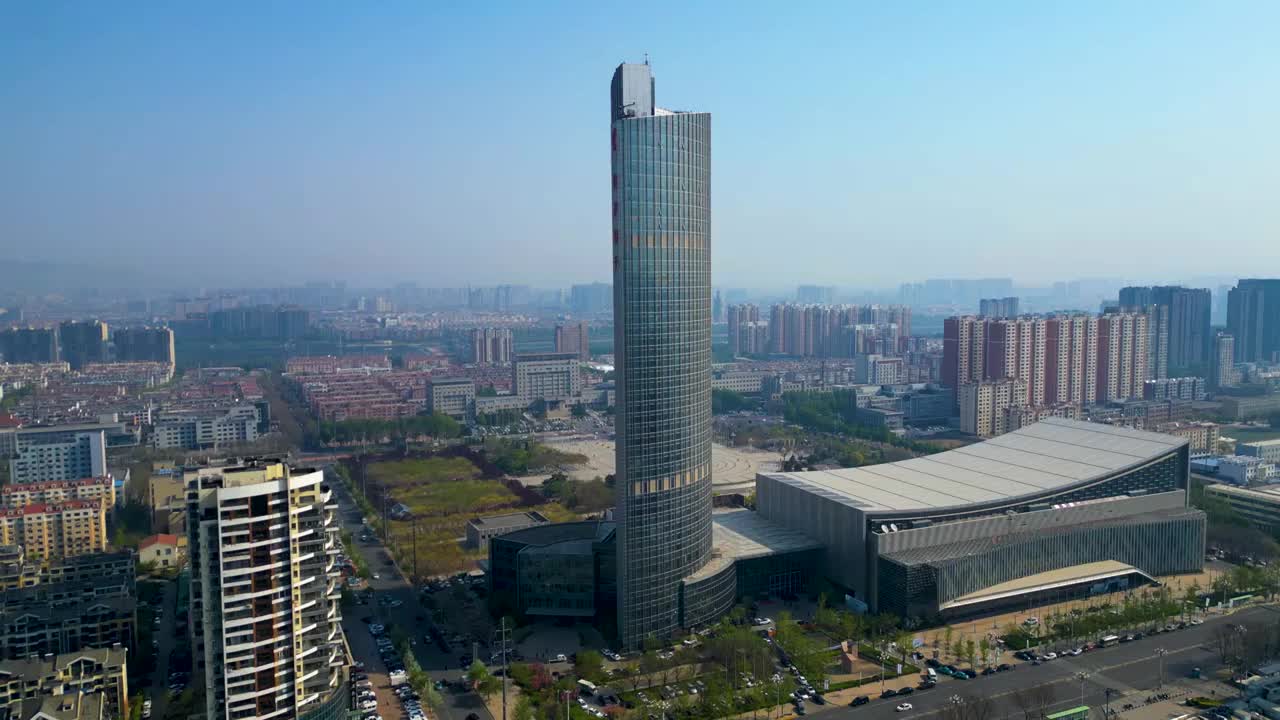 锦州 地标 锦州国际会展中心 万达 科技路 喜来登 市府广场视频下载
