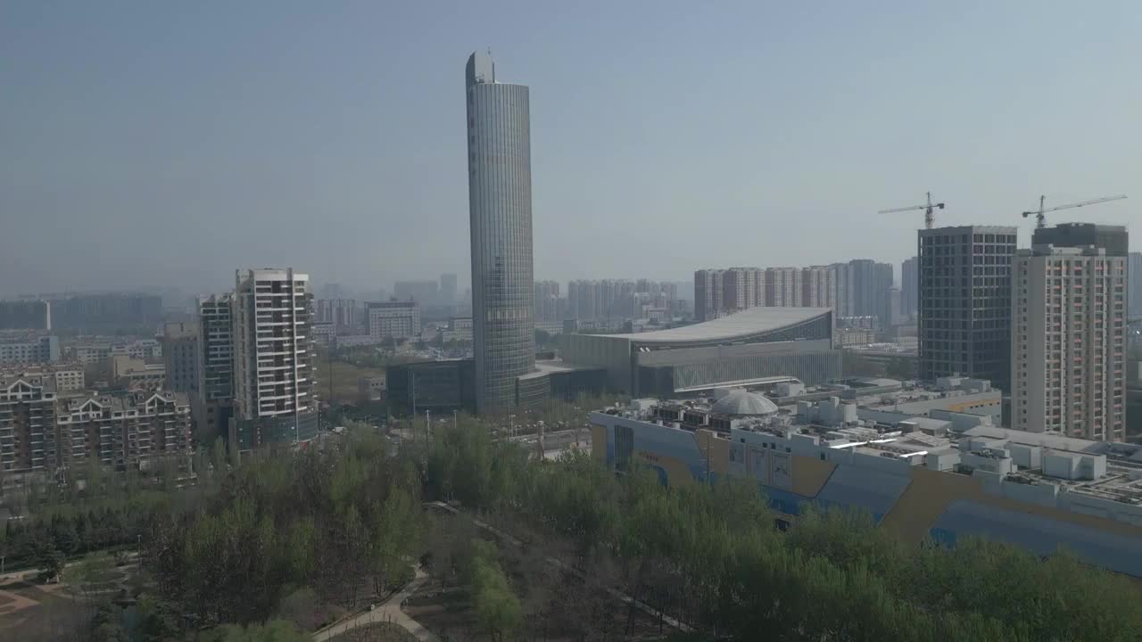 锦州 地标 锦州国际会展中心 万达 科技路 喜来登 市府广场视频下载