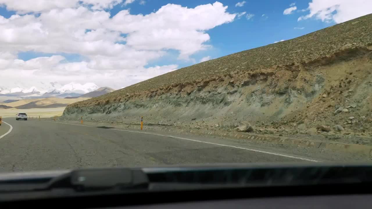 新疆帕米尔高原驾驶员视角行车记录仪视频下载