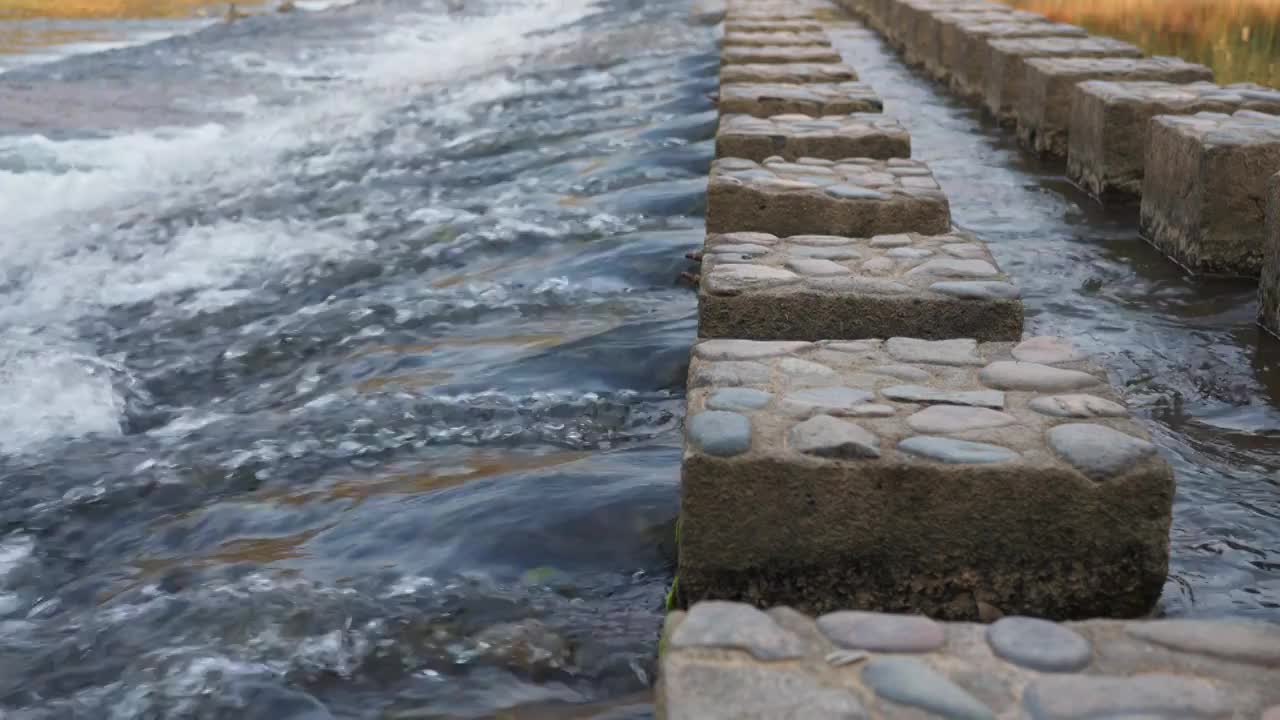 自然溪水河流视频下载