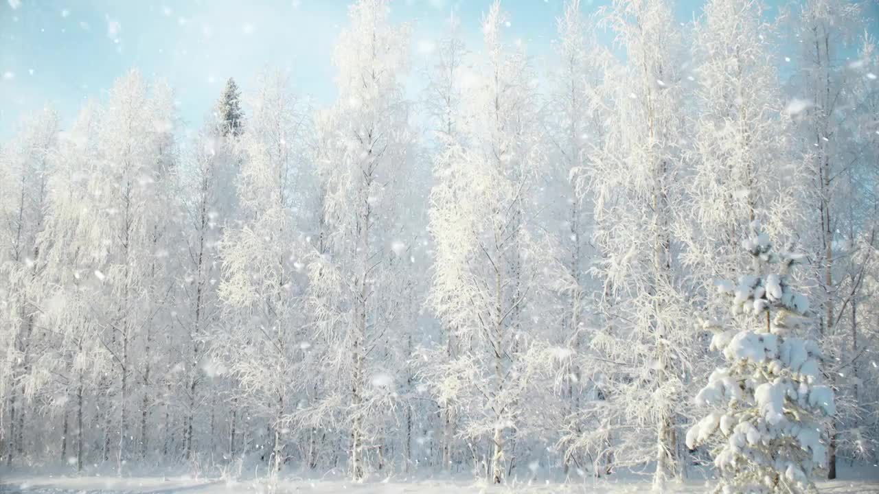 【4K】雪松雪山视频下载
