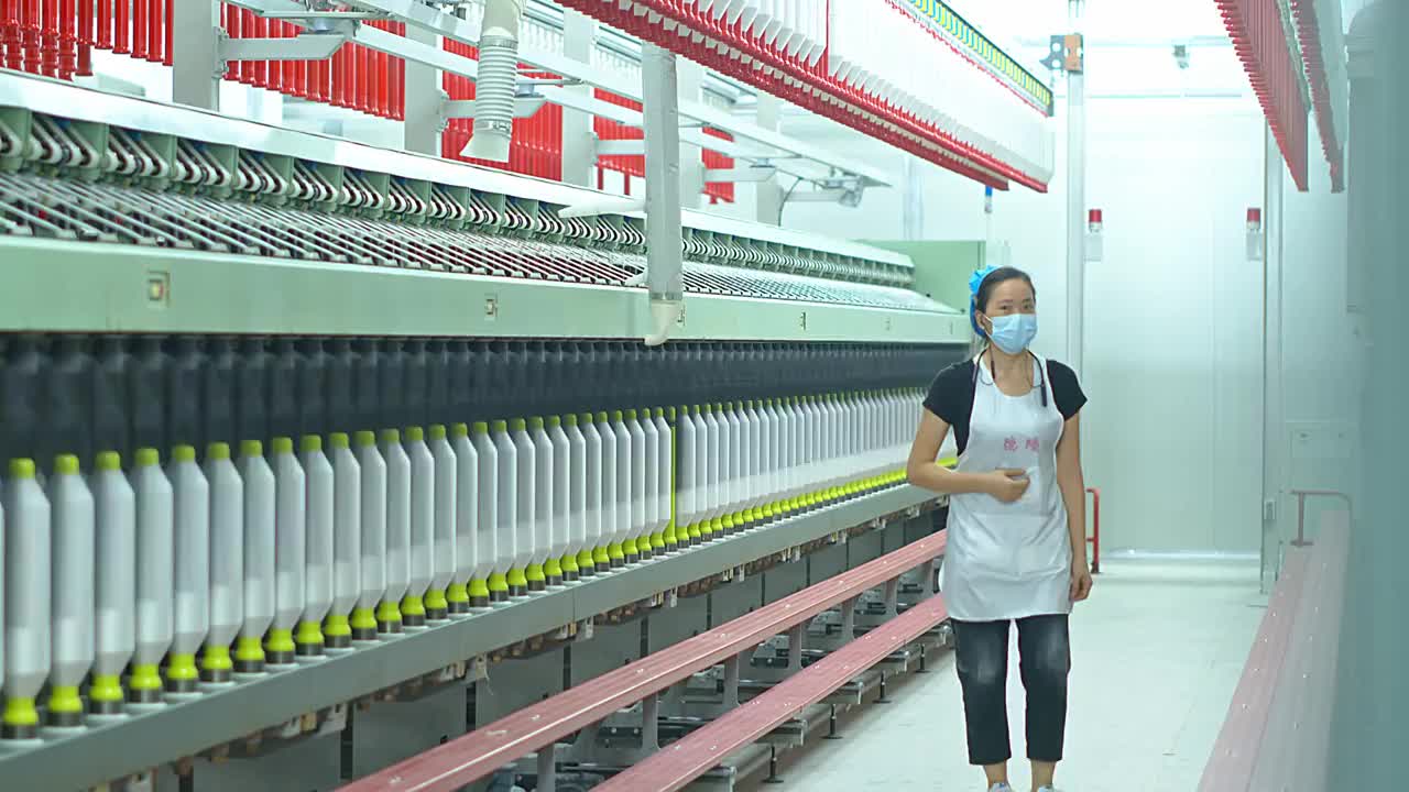 纺织厂视频素材