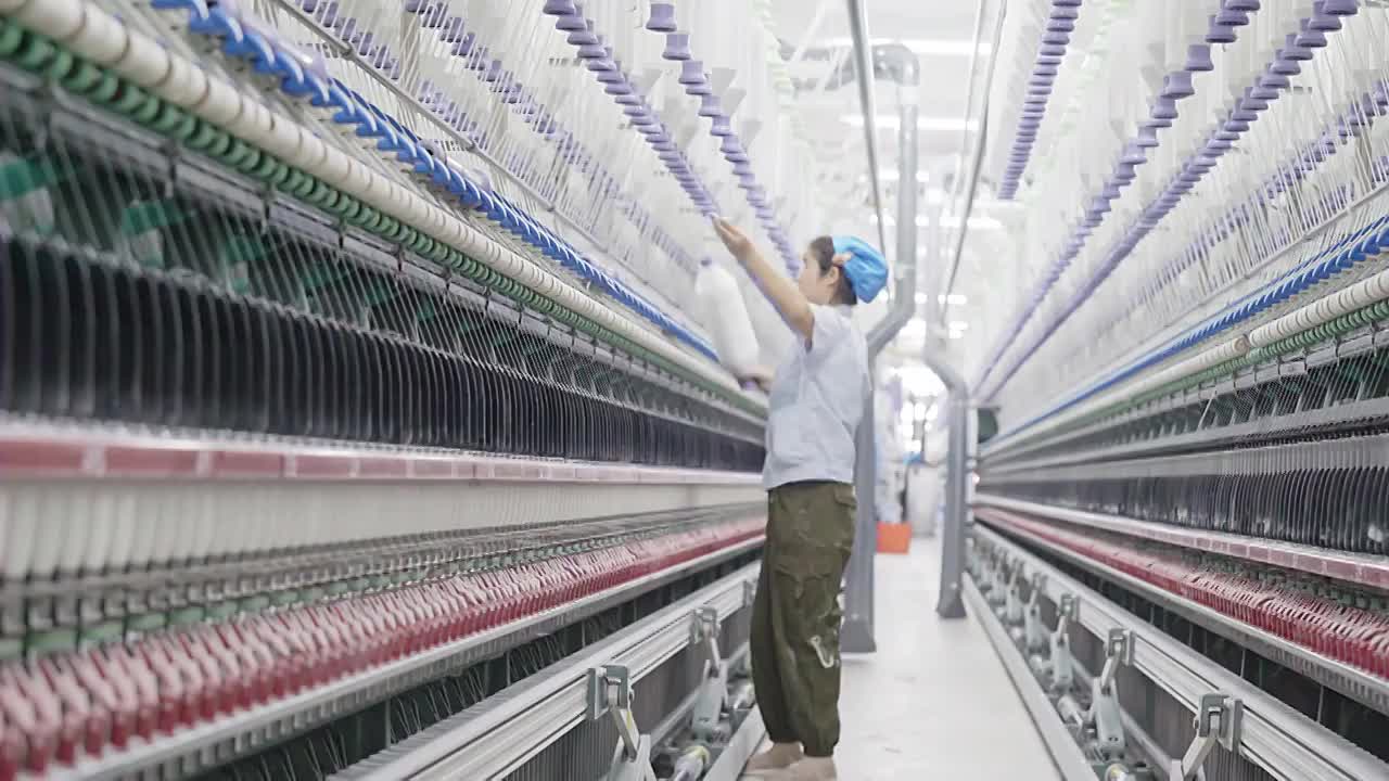 纺织生产线视频下载