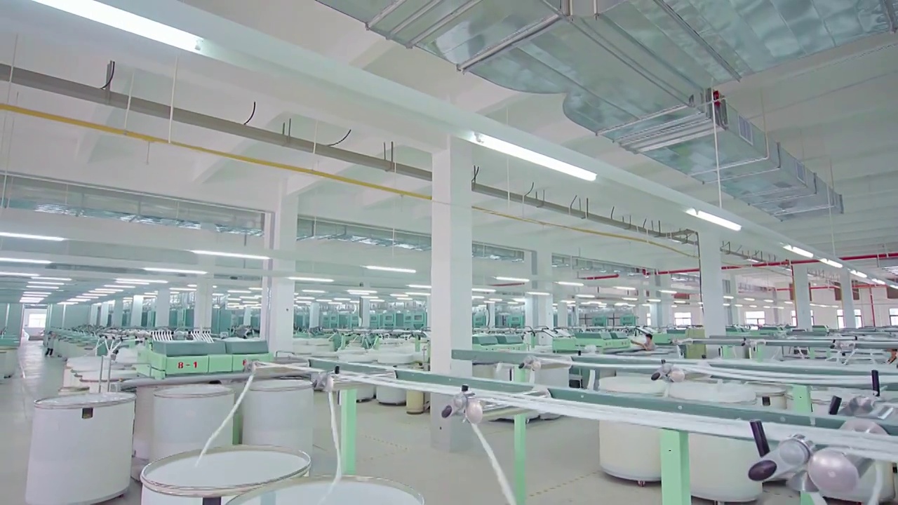 纺织工厂视频下载