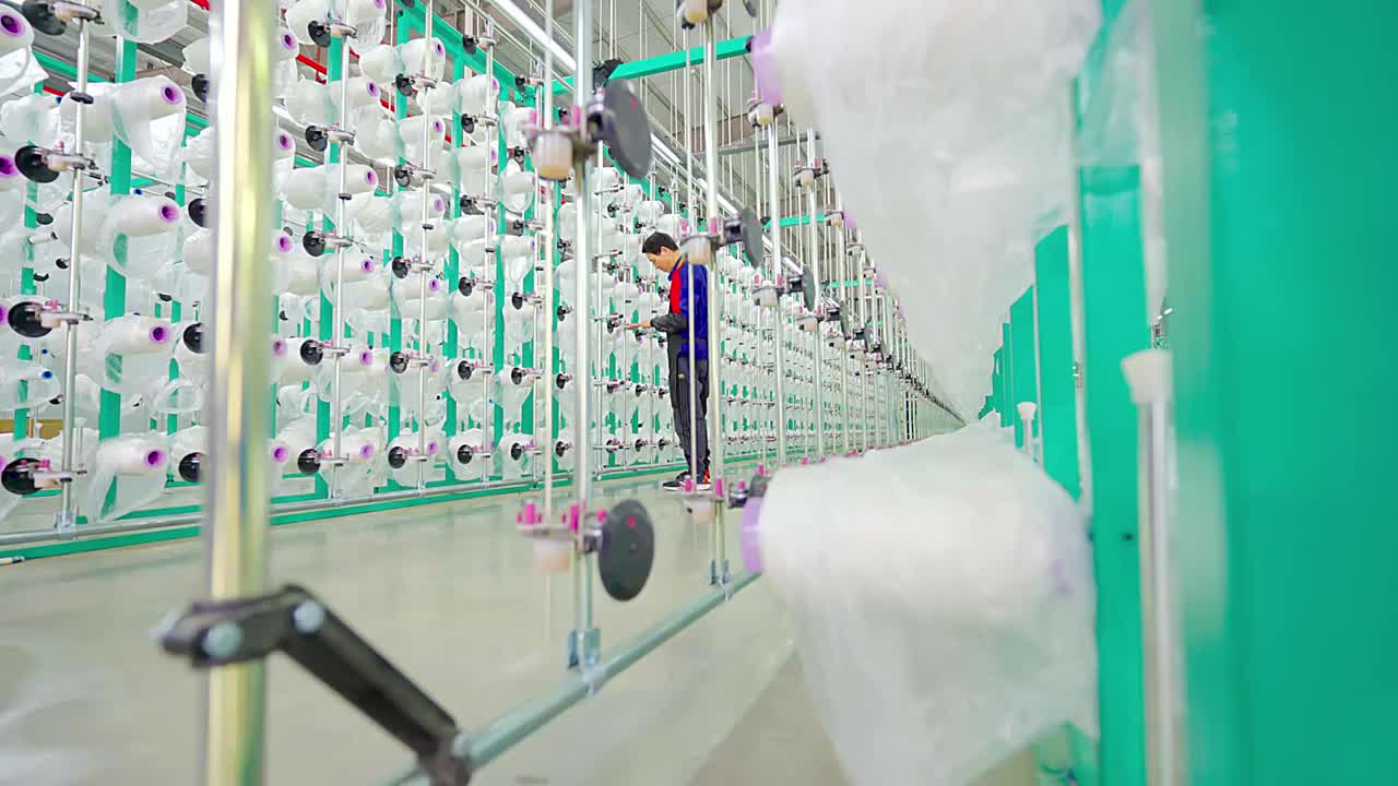 纺织厂视频素材