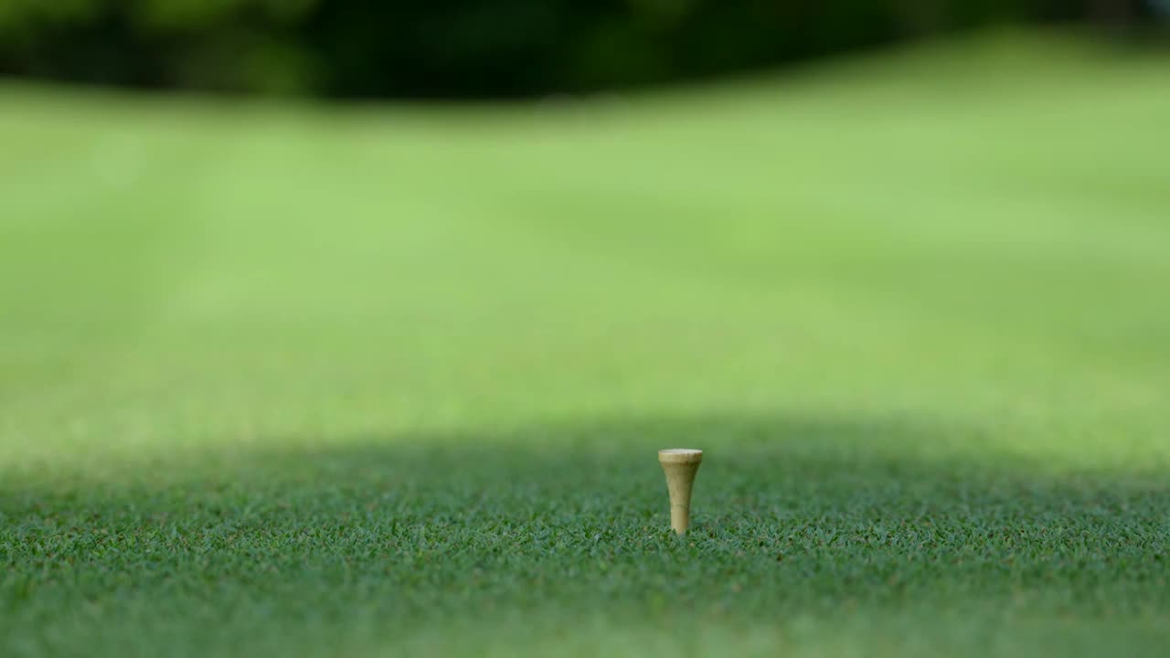 高尔夫球特写视频素材