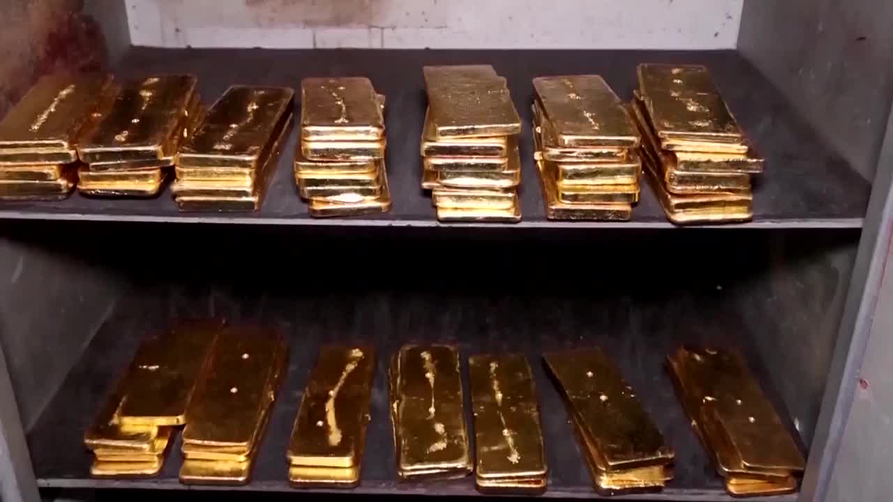贵金属有色金属黄金金条金块金粒一般等价物金融货币黄金制品视频下载