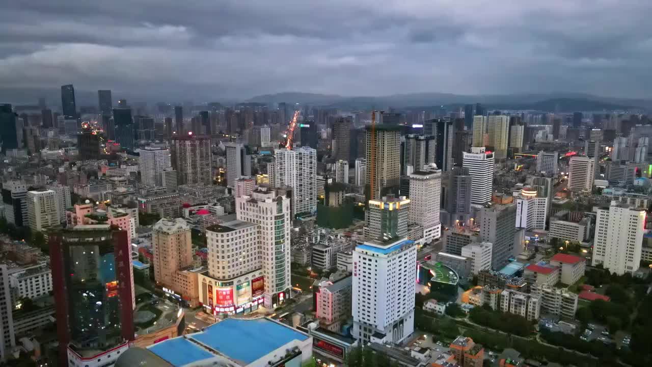 云南昆明城市航拍视频素材
