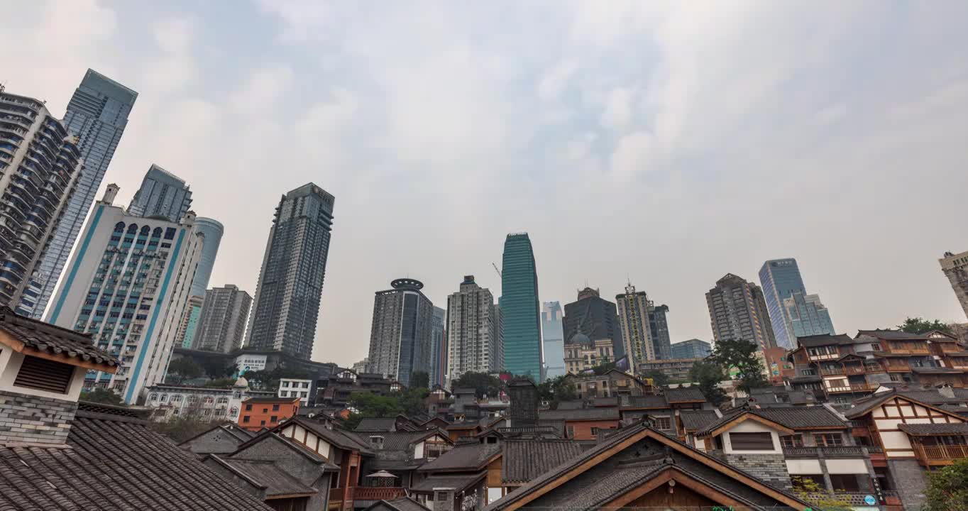 重庆市十八梯传统风貌区视频下载