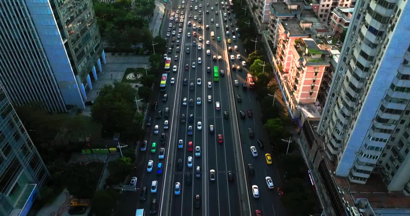 城市繁忙交通视频下载