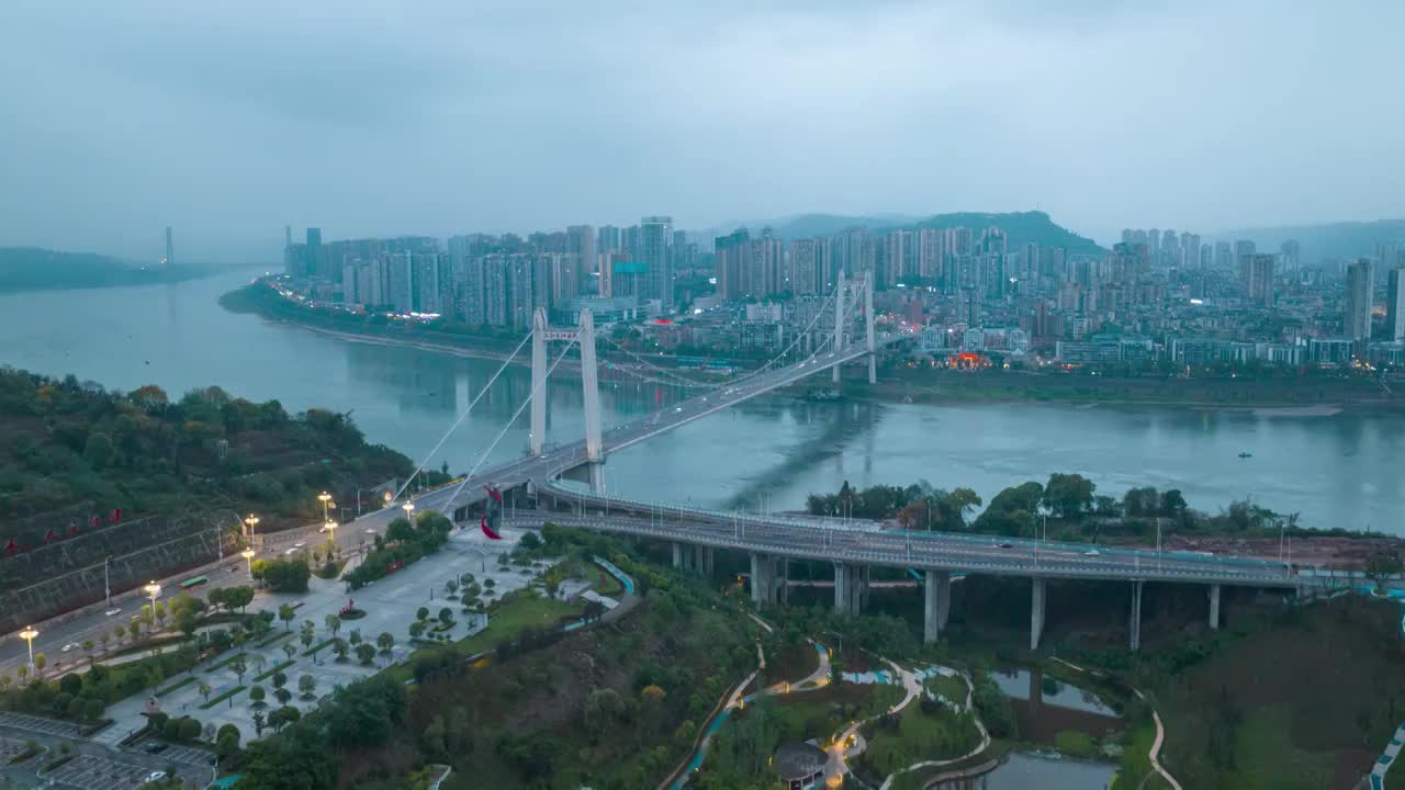 重庆城市建筑-江津城区8K延时视频视频购买