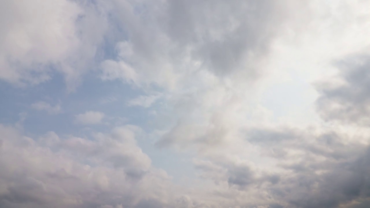 美丽的积雨云背景延时视频下载
