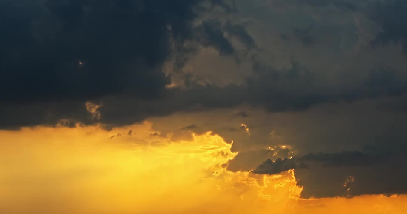 美丽的夕阳日落云景视频素材